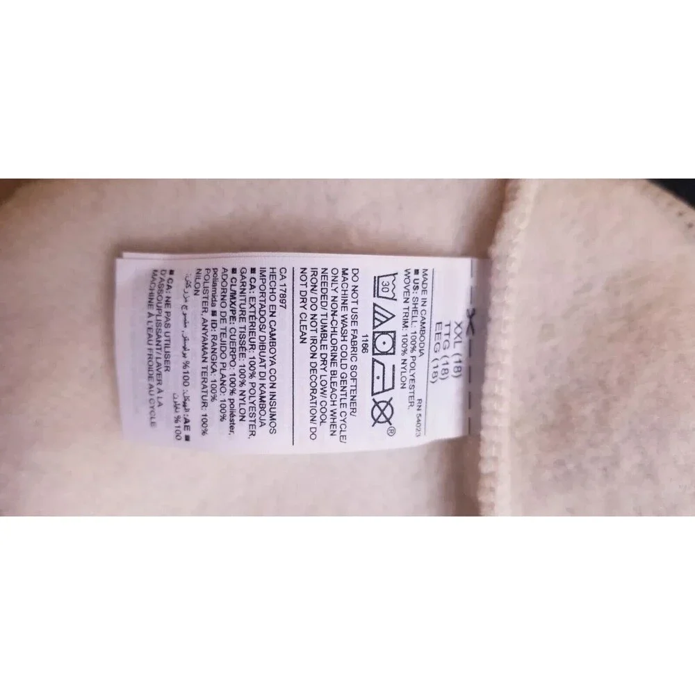 Old Navy Sherpa Fleece Zip Up Jacket XXL 18